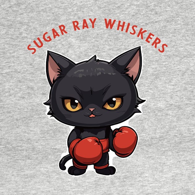 sugar ray boxing cat by Kingrocker Clothing